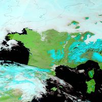 Terra - MODIS - France - Météo des vacances - 11-02-2015