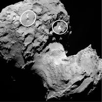 Rosetta - Landing Sites Philae - Comète 67 P - Candidats A