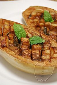 BERENJENAS ASADAS CON MENTA Y VINAGRETA (6)