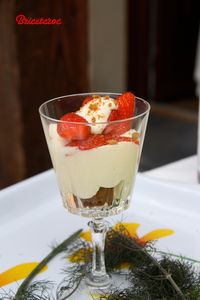 Trifle de fraises