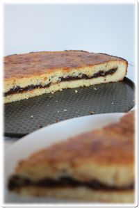 Gâteau breton-crème de pruneaux