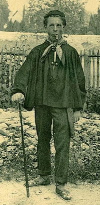 Makila - jeune basque - canne et bâton