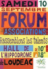 Affiche Forum Associations LOUDEAC 2011