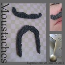 moustache au crochet explications