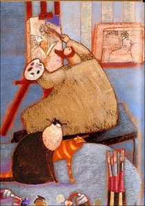 ChatKlimt peintre