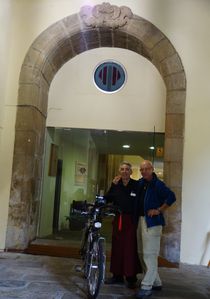 Kloster San Martin Pinario Freund Roberto Fahrradgeschenk