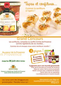 concours tapas confitures comtes-de-provence