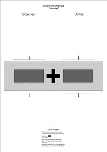 support compteur numérique sommes 0-100