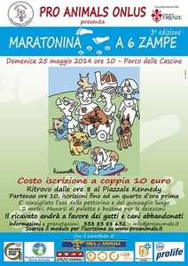 Maratonina a 6 zampe 2014 (3^ ed.). Ritorna, agrande richiesta per cani e padroni di cani, con un risvolto di solidarietà