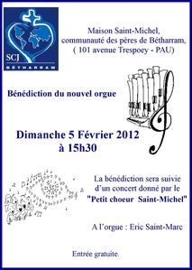 Bénédiction orgue St Michel le 5