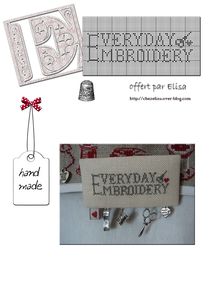 EVERYDAY EMBROIDERY par Elisa