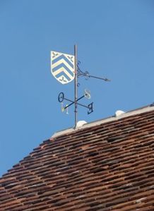 Girouette blason de Coudray au Perche