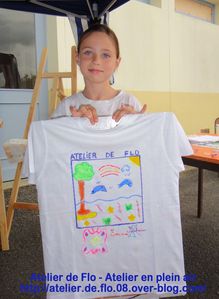 Atelier de flo-Donchery-Peinture-Tee shirt-Enfants-FloM16