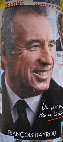 affiche élection présidentielle Bayrou 6538