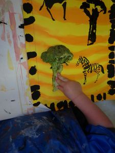 peinture brocoli