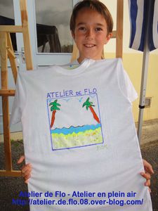 Atelier de flo-Donchery-Peinture-Tee shirt-Enfants-FloM11