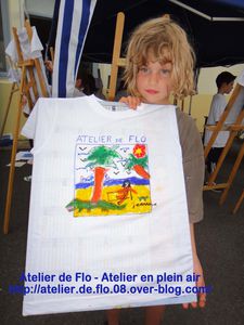Atelier de flo-Donchery-Peinture-Tee shirt-Enfants-FloM18