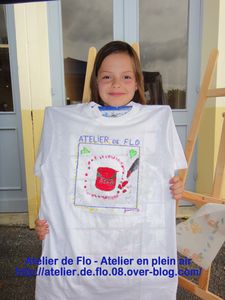 Atelier de flo-Donchery-Peinture-Tee shirt-Enfants-FloM25