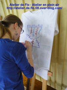 Atelier de flo-Donchery-Peinture-Tee shirt-Enfants-FloM9