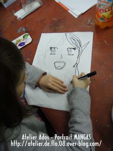 Portrait Mangas Atelier Artiste Peintre Ardennes Flo Megardon21