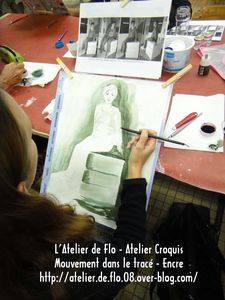 Atelier de Flo-Croquis-Modèle-Mouvement-Tracé-Encre 19