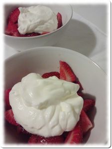 Fraises chantilly