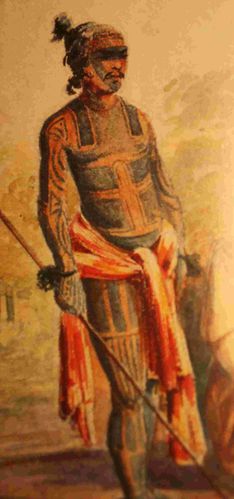 guerrier tatoué