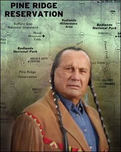 Russel Means, Rodney Bordeaux, Debra White Plume, Red Cloud et les ...