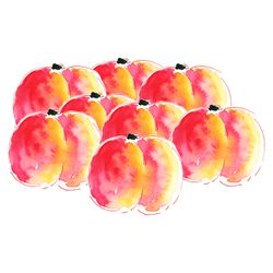 illustration nectarine à l'aquarelle