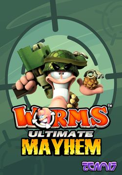 worms ultimate mayhem pc psn game key art