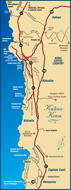 kailua kona map