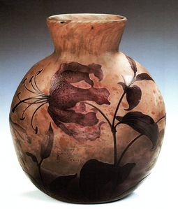 Daum - Vase aux lys tigrés360