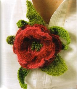 Le camélia au crochet