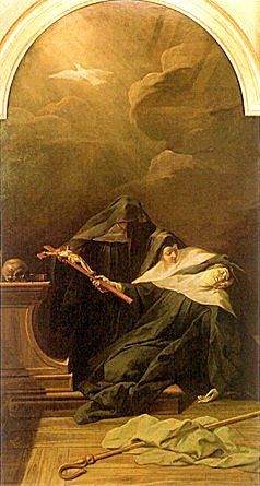 La mort de Sainte Scholastique