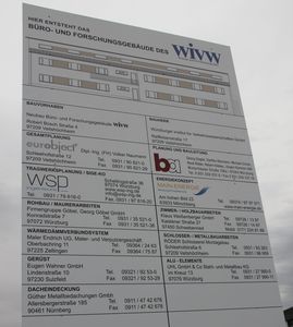 wivwfrankenschau Neubau Bautafel