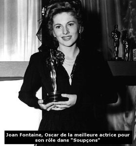 Joan Fontaine Soupcons oscar