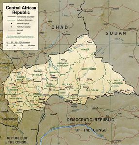 Central African Republic Map