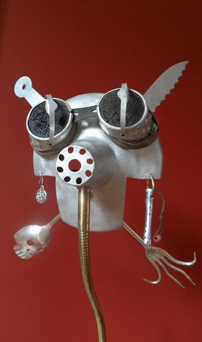 récuperation lampe d'architecte et lunette de soudeur