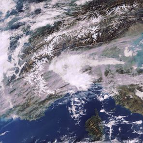 ENVISAT - MERIS - Alpes - 28-11-2011 - 10h01