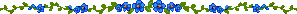 Guirlande de fleurs bleues