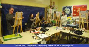 Drapé -Dessin - Peinture - Atelier de Flo 08 - 22
