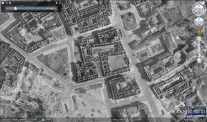 Varsovie - Google Earth - 12-1945 - Centre - Détail