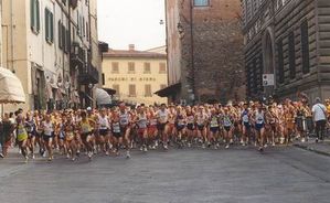 La partenza di una precedente edizione della Pistoia-Abetone