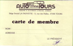 carte de membre 1976