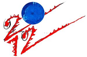 2012 rouge bleu devant