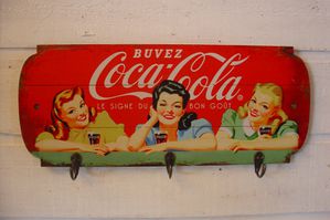 Accroche torchons vintage coca cola 