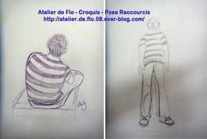 Atelier de Flo croquis dessin raccourcis deformation23