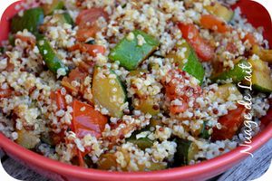 quinoa gourmand tomate courgette à l'Indienne