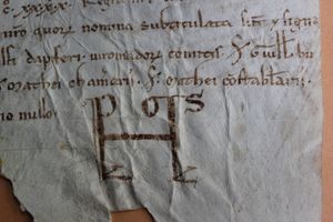 Monogramme Louis VII roi de France