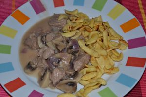 Spaetzles veau 3